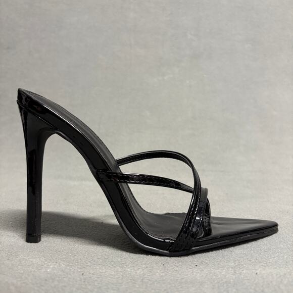 SUPERDOWN‎ Sofia Heel in Black Size 7 Strappy Pointed Toe Bed - Picture 2 of 11